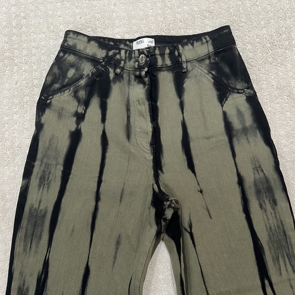 Green and Black Tie Dye Pant - Picture 2 of 9